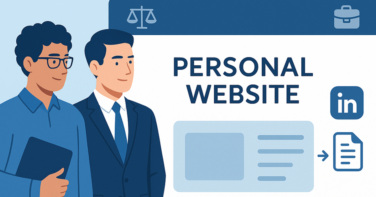 Featured image for article: Why Every Consultant, Lawyer, and Job Seeker Needs a Personal Website in 2025