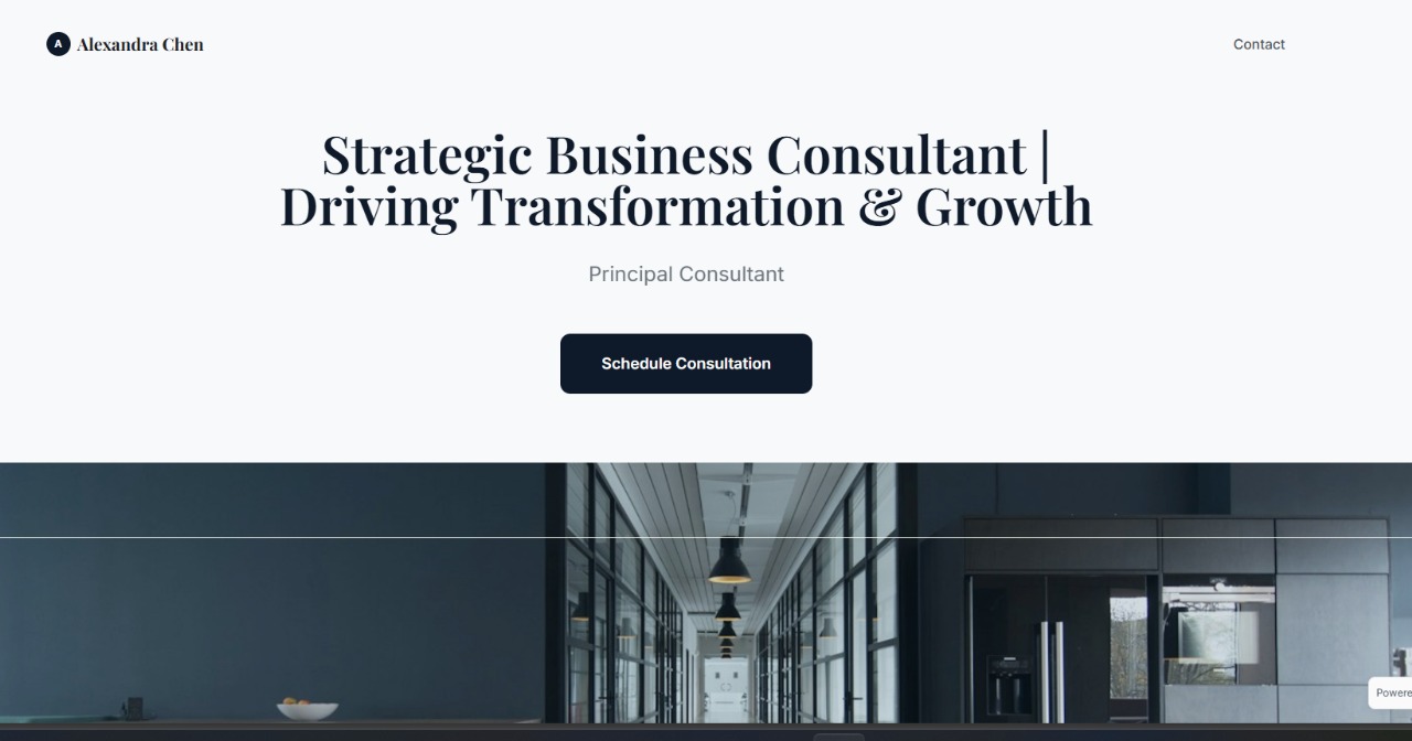 Screenshot of Cadenza template