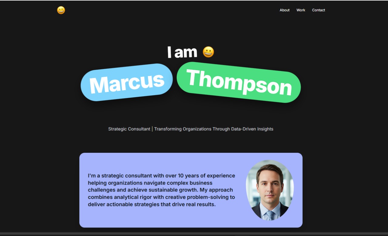 Screenshot of NeonPill Studio template
